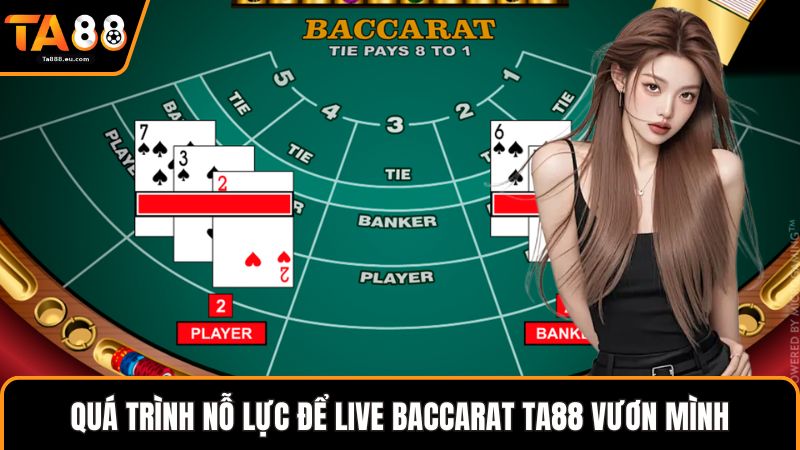 Quá trình nỗ lực để live baccarat Ta88 vươn mình