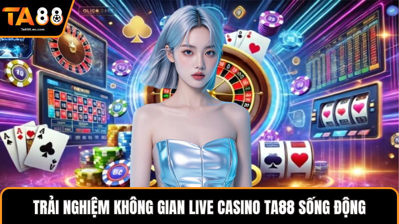Trải nghiệm không gian live casino Ta88 sống động